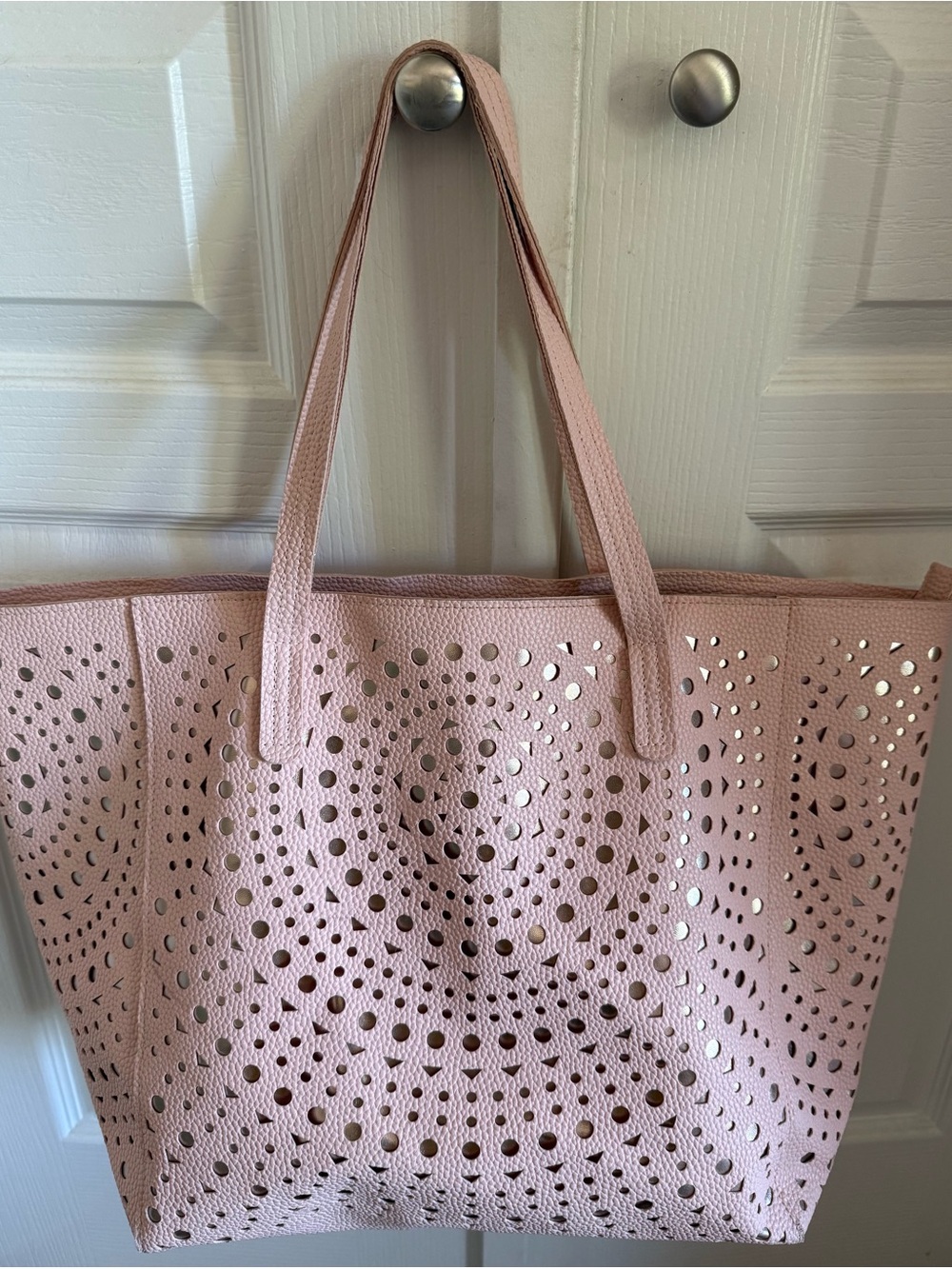 Bath & Body Works Pink Laser-Cut Tote